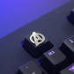 1pc Artisan Metal Keycaps for Mechanical Gaming Keyboard WOW / ROG / Spider-man / IG / RNG / The Avengers